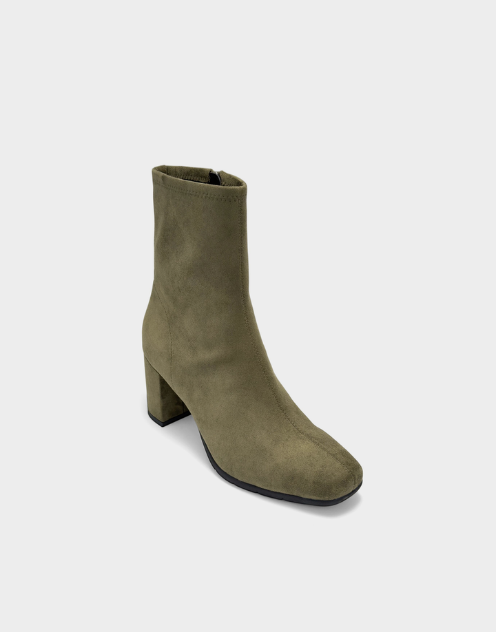 Miley Dark Olive Suede