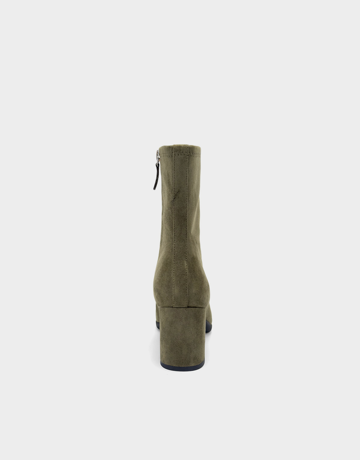 Miley Dark Olive Suede