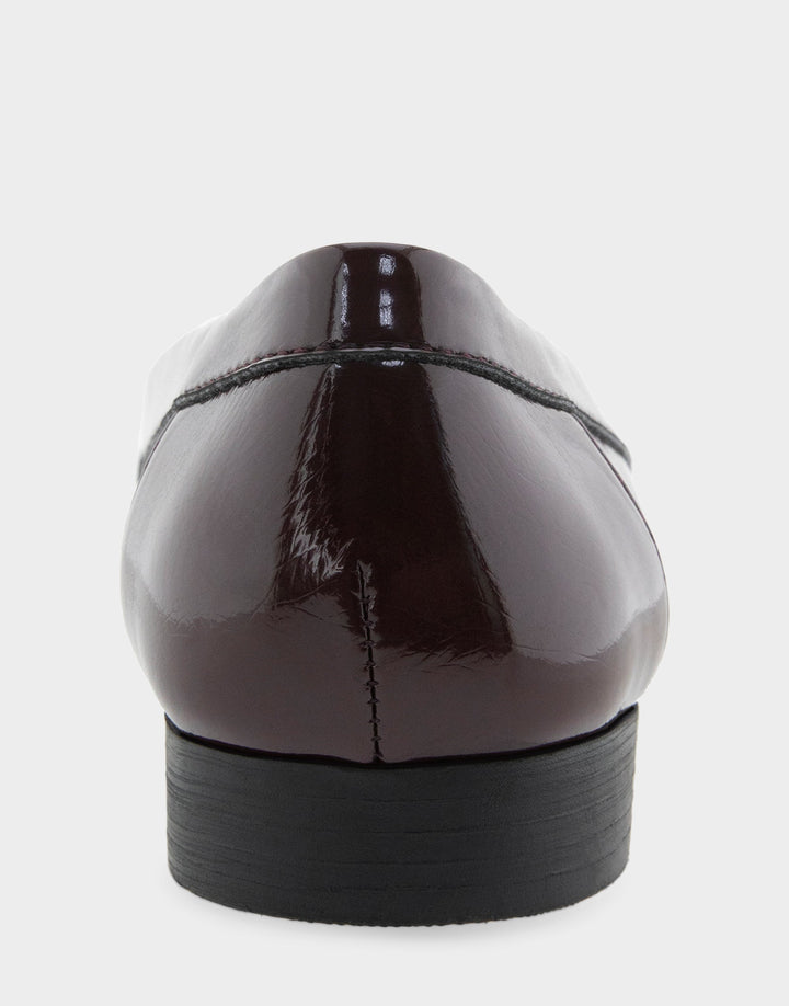 Paulette Merlot Crinkle Patent