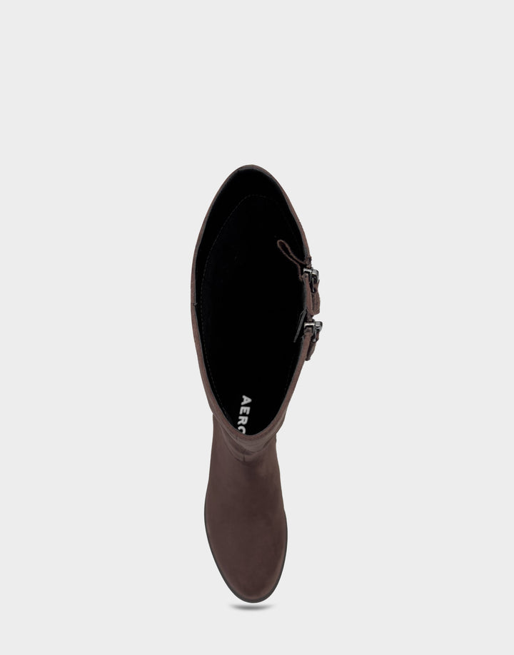 Prue Java Faux Suede