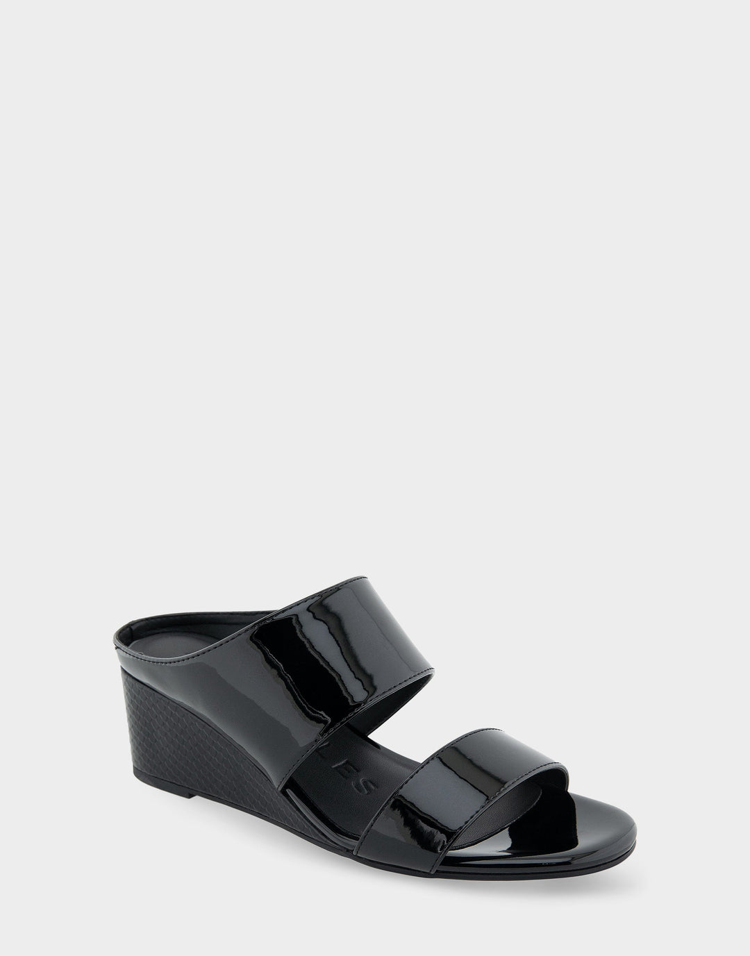 Wheeler Black Patent Faux Leather
