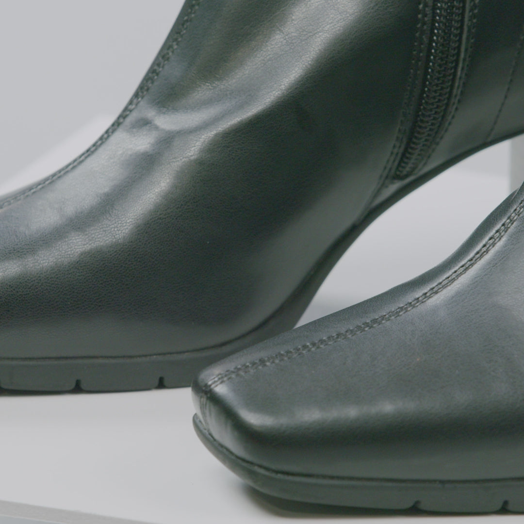 Miley Black Faux Leather